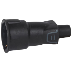 Slika Utičnica 2P+E 16A 230V gumeni IP44 crni Legrand