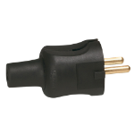 Slika Utikač 2P 16A 230V gumeni crni Legrand