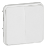 Slika Prekidač ugradni naizmenični serijski antibakterijski IP55 beli Plexo Legrand