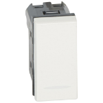 Slika Prekidač običan modularni 1M 10A beli Vela Legrand