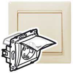 Slika Utičnica 2P+E sa poklopcem IP44 bez Va Legrand