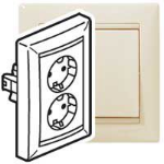 Slika Utičnica 2x2P+E 16A bez Va Legrand