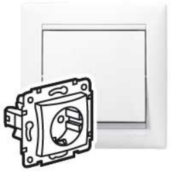 Slika Utičnica 2P+E 10/16A bela Va Legrand