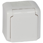 Slika Priključnica dvopolna nadgradna 16A 2P+E 250VAC IP44 bela Forix Legrand