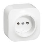 Slika Priključnica dvopolna nadgradna 16A 250V IP2X bela Forix Legrand