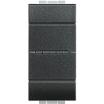 Slika Prekidač naizmenični modularni 1M 10A aksijalni antracit Living Light Legrand