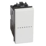 Slika Prekidač običan modularni 1M 10A aksijalni beli Living Light Legrand