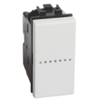 Slika Prekidač naizmenični modularni 1M 10A aksijalni beli Living Light Legrand