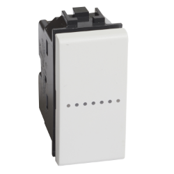 Slika Prekidač naizmenični modularni 1M 10A aksijalni beli Living Light Legrand