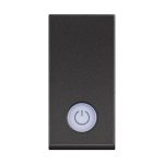 Slika Prekidač običan modularni 1M 16A sa indikacijom oznaka bojler crni Classia Legrand