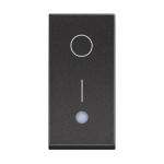 Slika Prekidač običan modularni 1M 16A 2P crni Classia Legrand