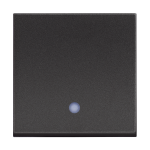 Slika Prekidač naizmenični modularni 2M 10A sa indikacijom crni Classia Legrand