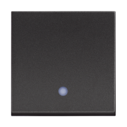 Slika Prekidač naizmenični modularni 2M 10A sa indikacijom crni Classia Legrand