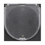 Slika Priključnica 2P modularna 2M 16A 230V 2P+E sa poklopcem crna Classia Legrand