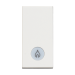 Slika Prekidač običan modularni 1M 16A sa indikacijom oznaka grejalica beli Classia Legrand