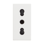 Slika Priključnica 2P modularna 1M 10A 250V 2P+E italijanski standard beli Classia Legrand