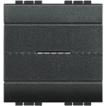 Slika Prekidač običan modularni 2M 16A aksijalni antracit Living Light Legrand