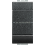 Slika Prekidač naizmenični modularni 1M 16A aksijalni antracit Living Light Legrand