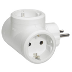 Slika Utičnica razdelna T 3x2P+E 16A 230V bela Legrand
