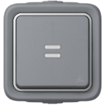 Slika Prekidač naizmenični nadgradni sa indikacijom IP55 sivi Plexo Legrand