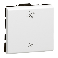 Slika Prekidač kontrola ventilacije 2M beli Mosaic Legrand