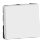 Slika Prekidač naizmenični modularni 2M 10A antibakterijski beli Mosaic Legrand