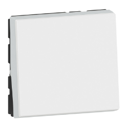 Slika Prekidač naizmenični modularni 2M 10A antibakterijski beli Mosaic Legrand