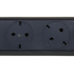 Slika Kabal produžni sa prekidačem H05VV-F 3x1.5mm2 1.5M 3 priključna mesta 2P+E crni/tamno sivi Legrand