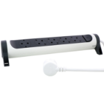 Slika Kabal produžni sa prekidačem H05VV-F 3x1.5mm2 1.5M 5 priključna mesta 2P+E beli/tamno sivi Legrand