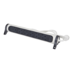 Slika Kabal produžni sa prekidačem H05VV-F 3x1.5mm2 1.5M 6 priključna mesta 2P+E beli/tamno sivi Legrand