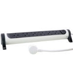 Slika Kabal produžni sa prekidačem H05VV-F 3x1.5mm2 1.5M 6 priključna mesta 2P+E beli/tamno sivi Legrand