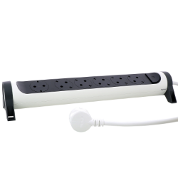 Slika Kabal produžni sa prekidačem H05VV-F 3x1.5mm2 1.5M 6 priključna mesta 2P+E beli/tamno sivi Legrand