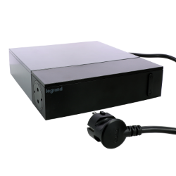 Slika Kabal produžni TV sa prekid. H05VV-F 3x1.5mm2 2m 8 priklj. mesta prenapon. zaštita crni Legrand