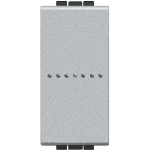 Slika Prekidač naizmenični modularni 1M 16A aksijalni aluminijum Living Light Legrand