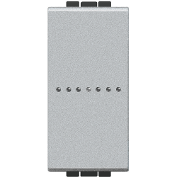 Slika Prekidač naizmenični modularni 1M 16A aksijalni aluminijum Living Light Legrand