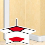 Slika Ugao unutrašnji za dubinu parapeta 50 beli DLP Legrand