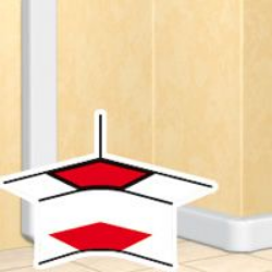 Slika Ugao unutrašnji za dubinu parapeta 50 beli DLP Legrand