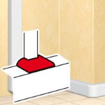 Slika T-element za dubinu parapeta 35 beli DLP Legrand