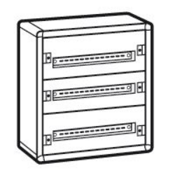 Slika Metalna spratna tabla 72 modula nadgradna XL316 Legrand