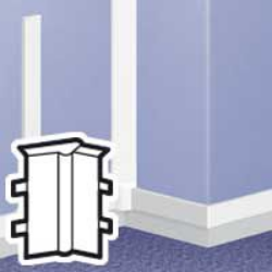 Slika Ugao unutrašnji DLP mini parapeta 75x20 bela Legrand
