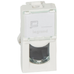 Slika Priključnica računarska modularna 1M RJ45 CAT 5e UTP bela Mosaic Legrand