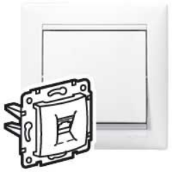 Slika Utičnica RJ11 2-ka bela Va Legrand