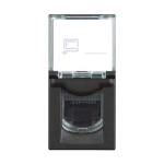 Slika Priključnica računarska modularna 1M RJ45 CAT 6 UTP crna Classia Legrand