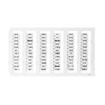 Slika Oznake za obeležavanje stezaljki 12x10 bez printa (30 oznaka po tabli) D-NS Klemsan