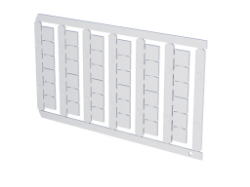 Slika Oznake za obeležavanje stezaljki 10x10 bez printa (36 oznaka po tabli) D-NS Klemsan