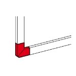Slika L-element DLP 90° za 65x15 Legrand
