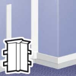Slika Ugao unutrašnji DLP mini parapeta 75x20 bela Legrand