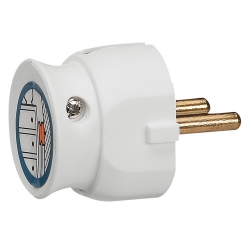 Slika Utikač 2P 16A 230V ugaoni tanak beli Legrand
