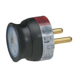 Slika Utikač 2P 16A 230V ugaoni tanak crni Legrand