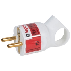 Slika Utikač 2P+E 16A 230V ugaoni prsten beli Legrand